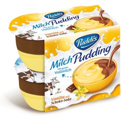 Puddis Milchpudding Vanilla mitSchoko-Soße - 4040600007180