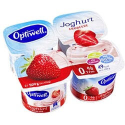 Optiwell Joghurt Erdbeere 0,1% Fett - 4040600998846
