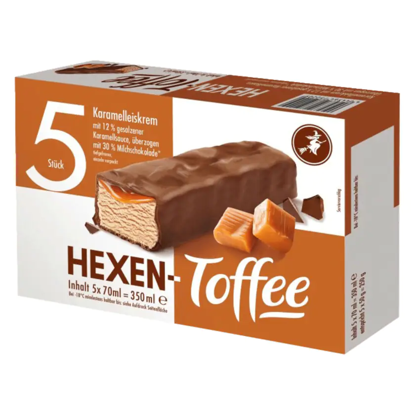 Hexen-Toffee Karamelleiskrem 350ml - 4044564752209