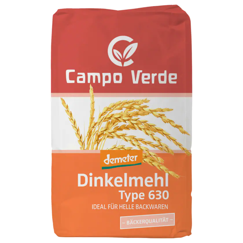 Campo Verde Bio Demeter Dinkelmehl Typ 630 1kg - 4045178004050