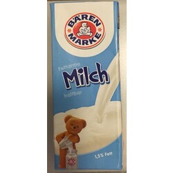 Bärenmarke Fettarme H-Milch 1,5 Prozent - 4045317054410