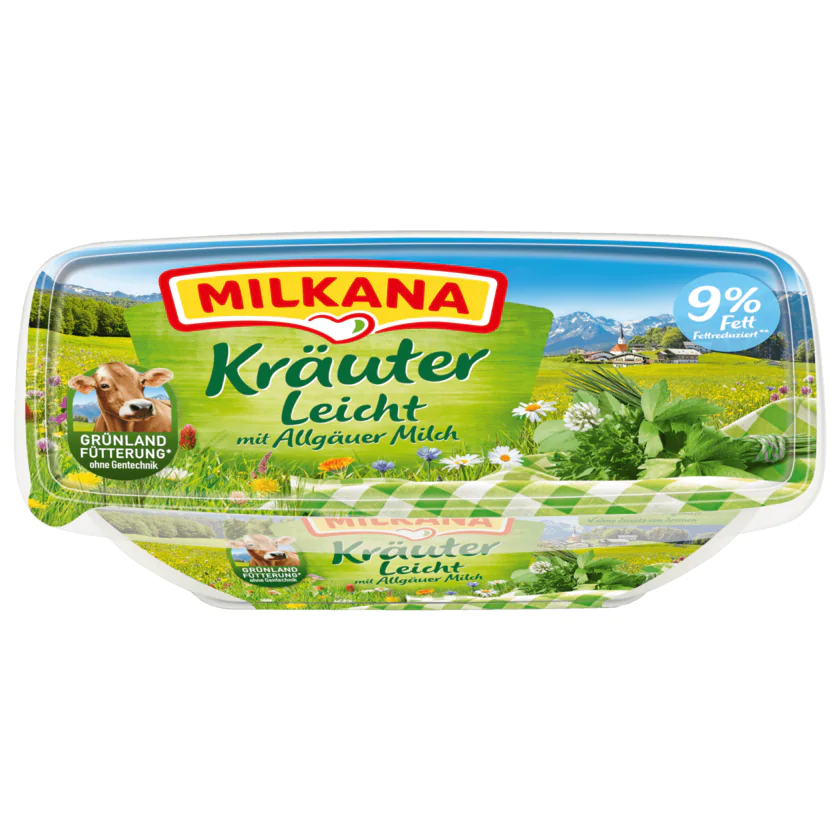 Milkana Schmelzkäse Kräuter Leicht 190g - 4045357010667