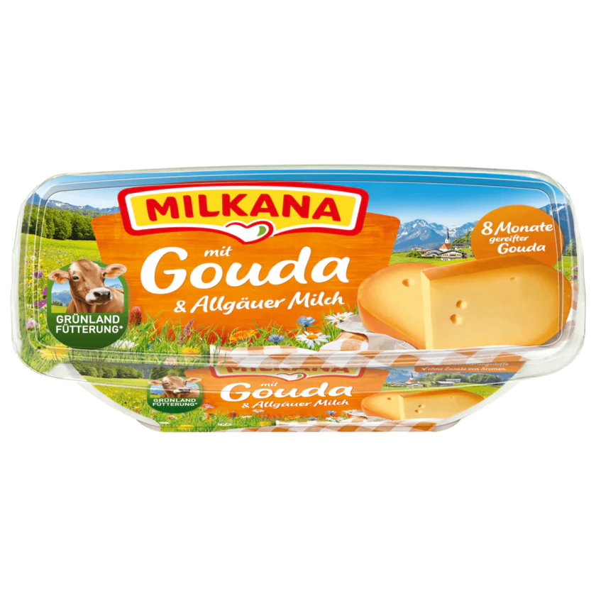 Milkana Schmelzkäse Gouda & Allgäuer Milch 190g - 4045357010759