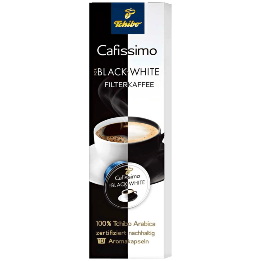 Tchibo Cafissimo For Black 'n' White 75g, 10 Kapseln - 4046234794472