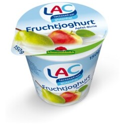 LAC lactosefreier Fruchtjoghurt Apfel-Birne - 4046700815861