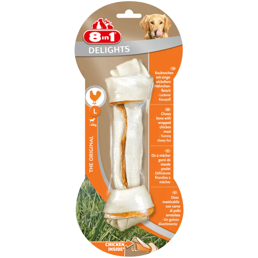 8in1 Delights Kauknochen trocken 1 Stück - 4048422102472