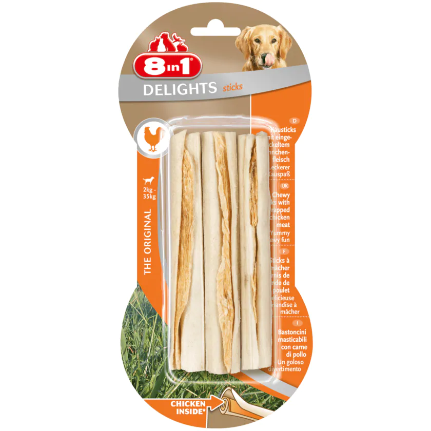 8in1 Delights Kausticks 3 Stück - 4048422102502