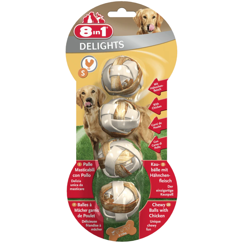 8in1 Delights Balls S 4 Stück - 4048422107798
