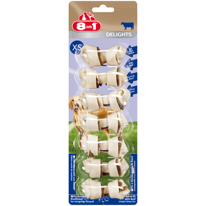 8in1 Delights Beef XS 7 Stück - 4048422108733