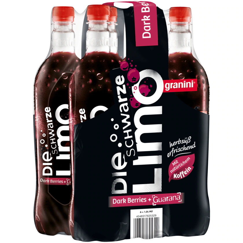 Granini Die Limo Dark Berries + Guarana 6x1l - 4048517625329