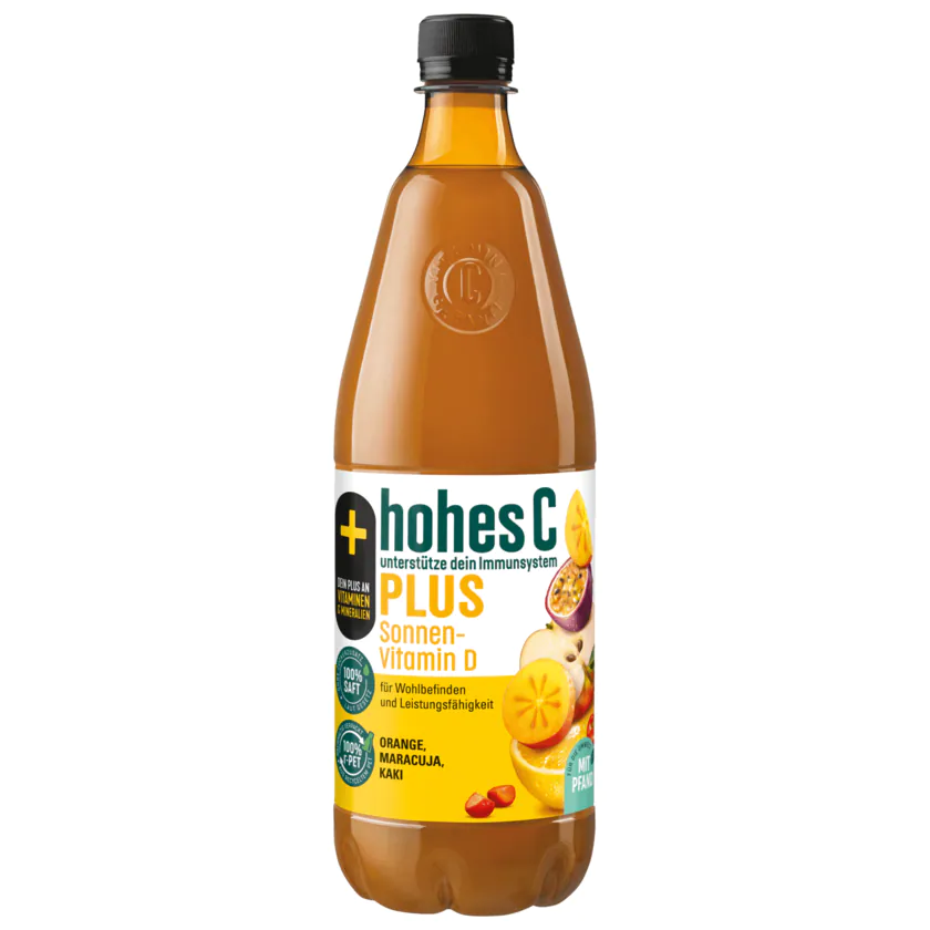 Hohes C Plus Sonnenvitamin D Orange Maracuja Kaki 1l - 4048517702365