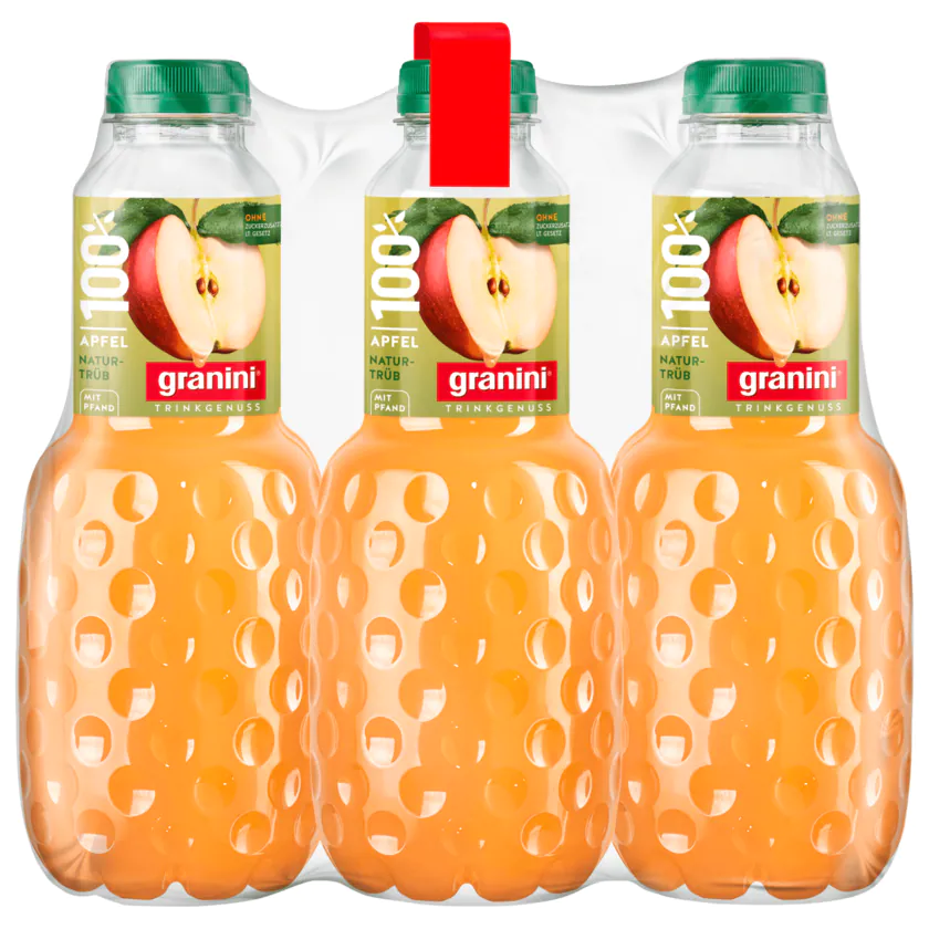 Granini Apfel Naturtrüb 100% 6x1l - 4048517703843