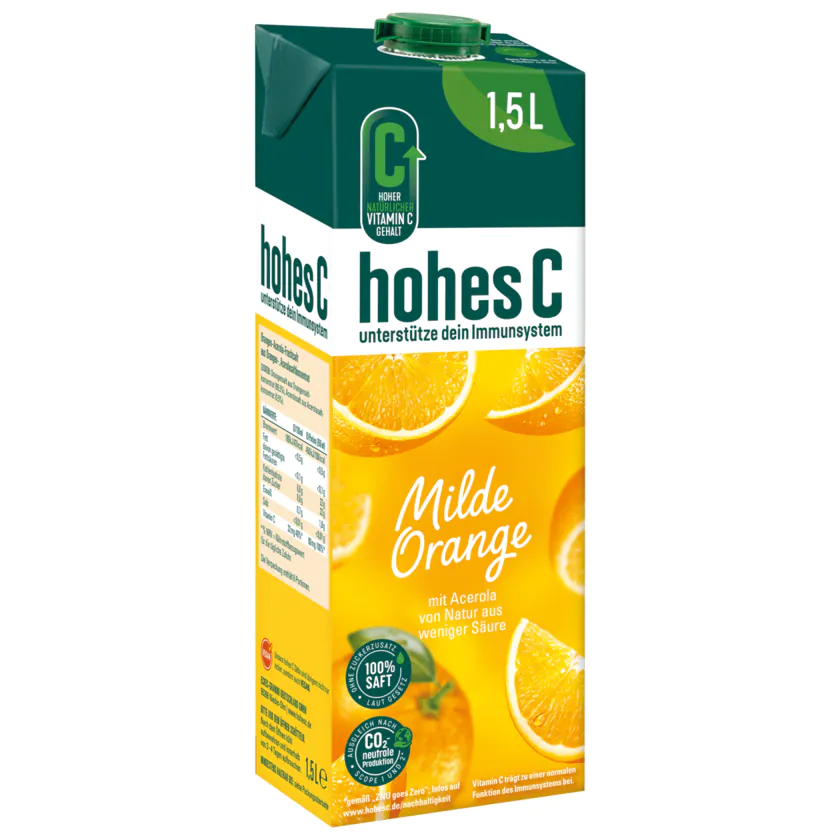 Hohes C Milde Orange 1,5l - 4048517708602