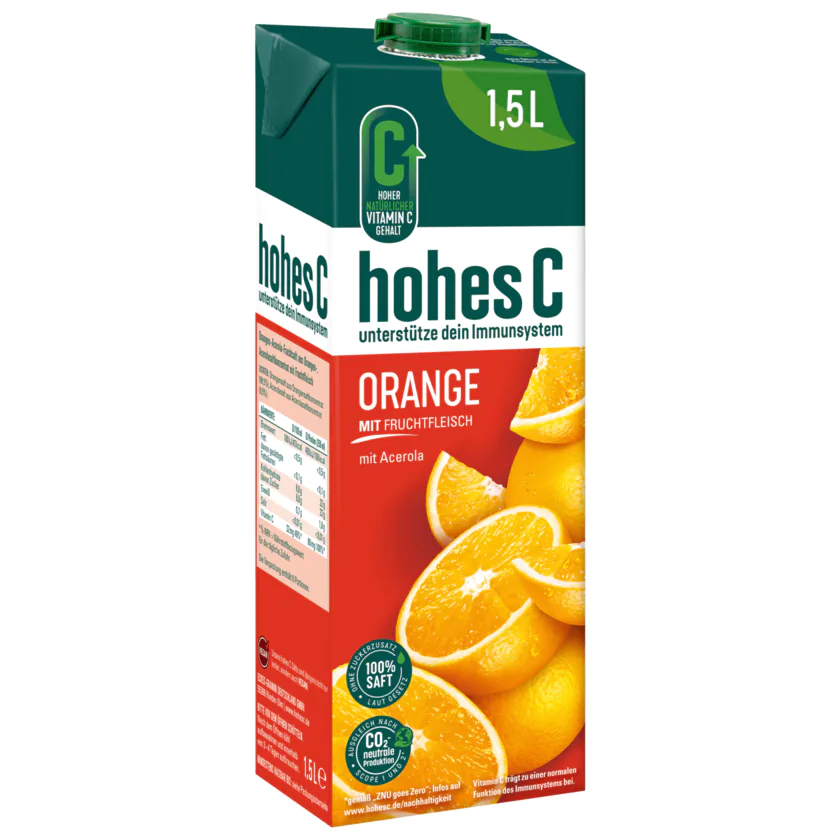 Hohes C Orange mit Fruchtfleisch 1,5l - 4048517708688