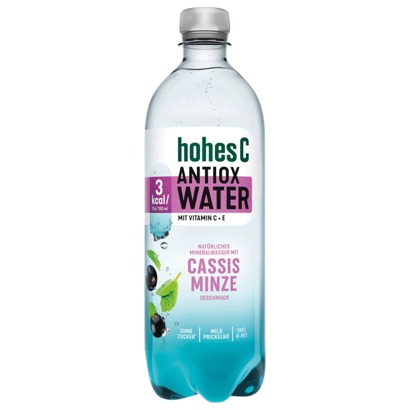 Hohes C Antiox Water Cassis Minze 0,75l - 4048517713217