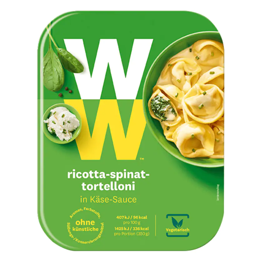 Weight Watchers Ricotta Spinat Tortelloni 350g - 4051009027327