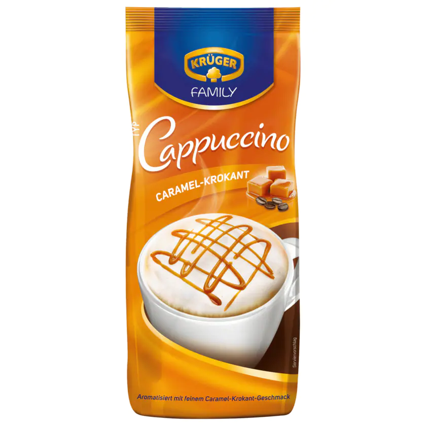 Krüger Family Cappuccino Caramel-Krokant im Nachfüllbeutel 500 g - 4052700072951