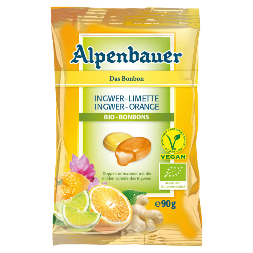 Bio-Bonbons Ingwer-Limette & Inger-Orange - 4054451250046