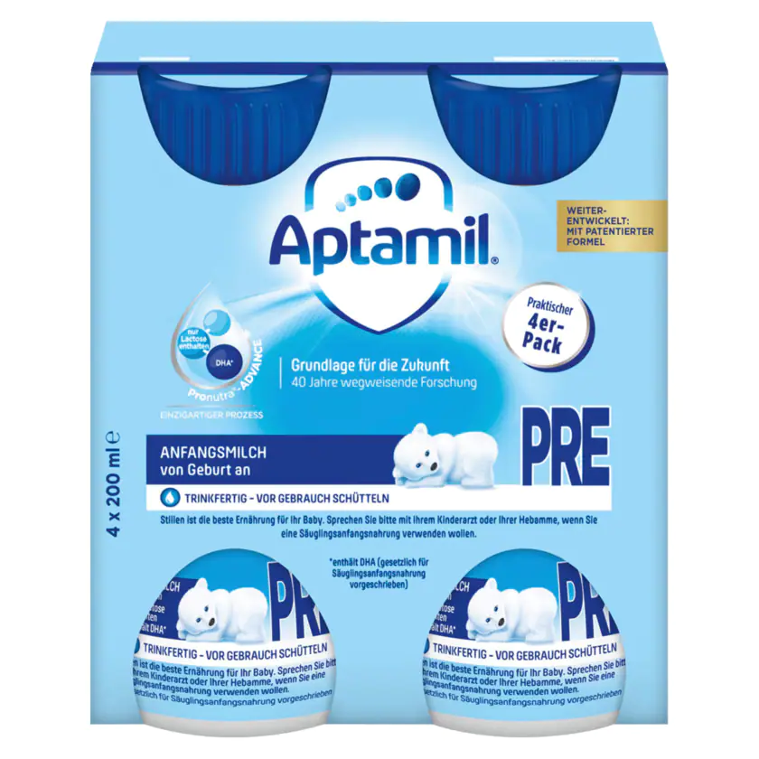 Aptamil Pronutra Advance Pre Anfangsmilch 4x200ml - 4056631002414