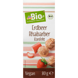 dmBio Erdbeer Rhabarber Konfekt - 4058172164101