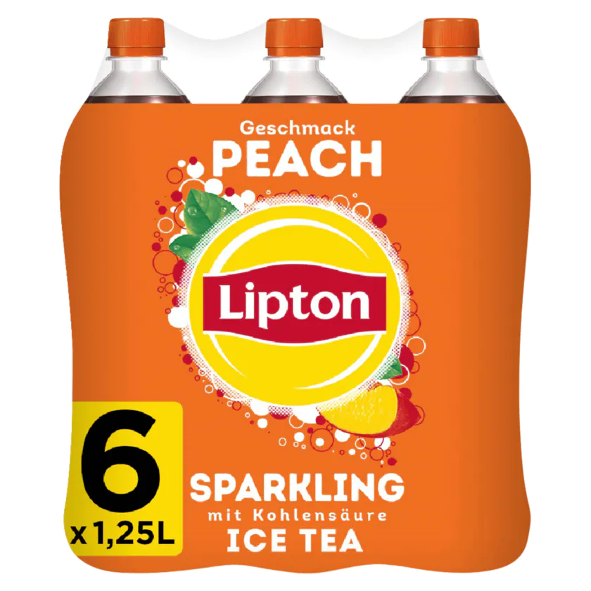 Lipton Ice Tea Sparkling Peach 6x1,25l - 4060800302434