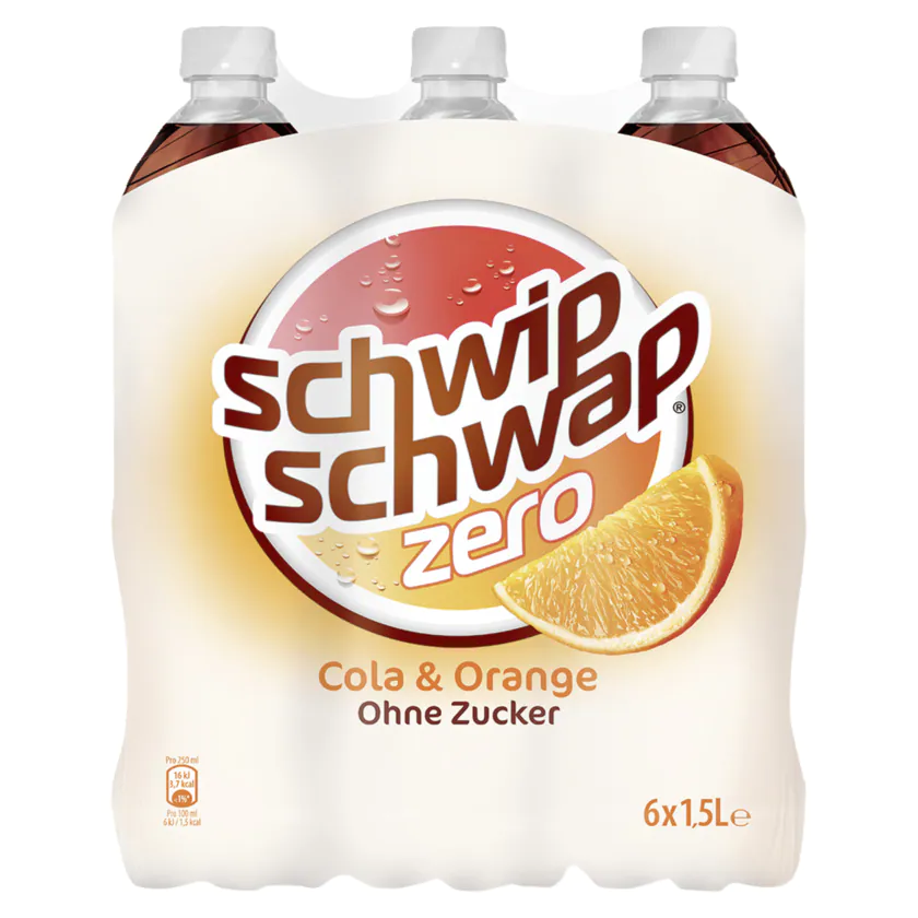 Schwip Schwap Zero Cola & Orange 6x1,5l - 4062139001798