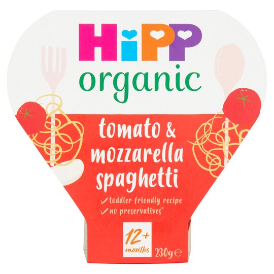 Hipp Organic 1 Year Spaghetti With Tomato & Mozzarella Sauce 230G - 4062300011847