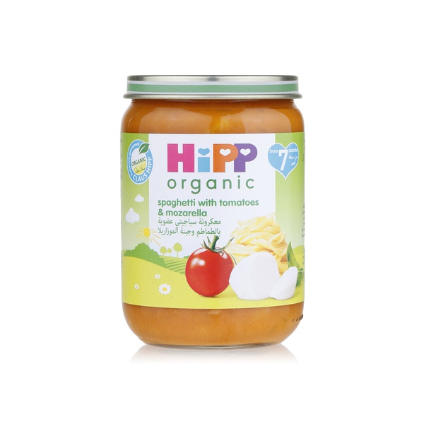 HiPP organic spaghetti with tomatoes & mozzarella 10+ months 190g - Waitrose UAE & Partners - 4062300117815