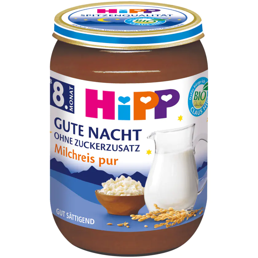 Abendbrei Gute Nacht Milchreis Pur Ab 8. Monat - 4062300265295