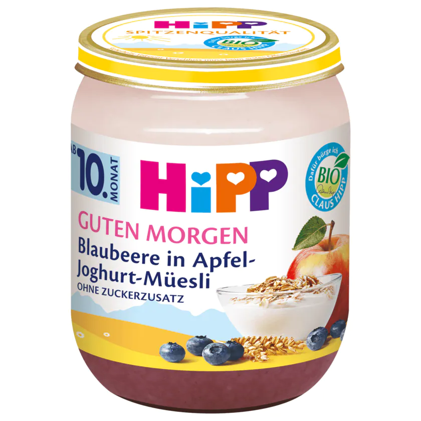 Hipp Bio Blaubeere in Apfel-Joghurt-Müsli 160g - 4062300379657
