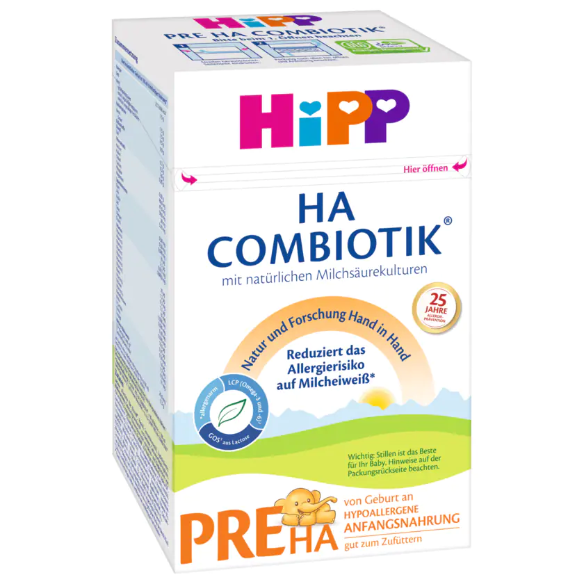 Hipp HA Combiotik Pre Hypoallergene Anfangsnahrung 600g - 4062300411739