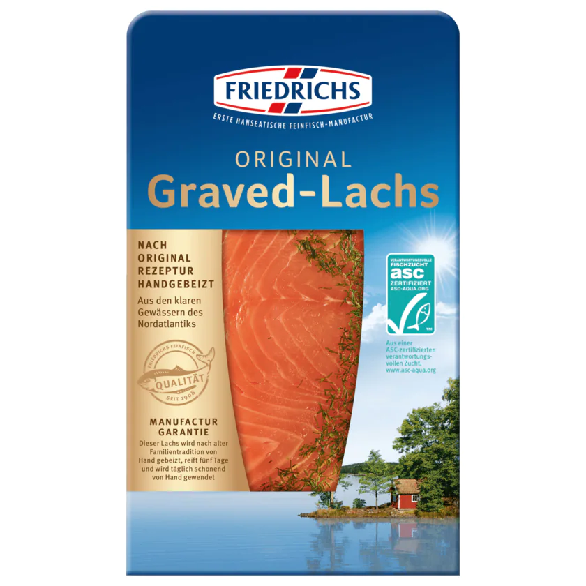 Friedrichs Graved-Lachs ASC 100g - 4063600016822