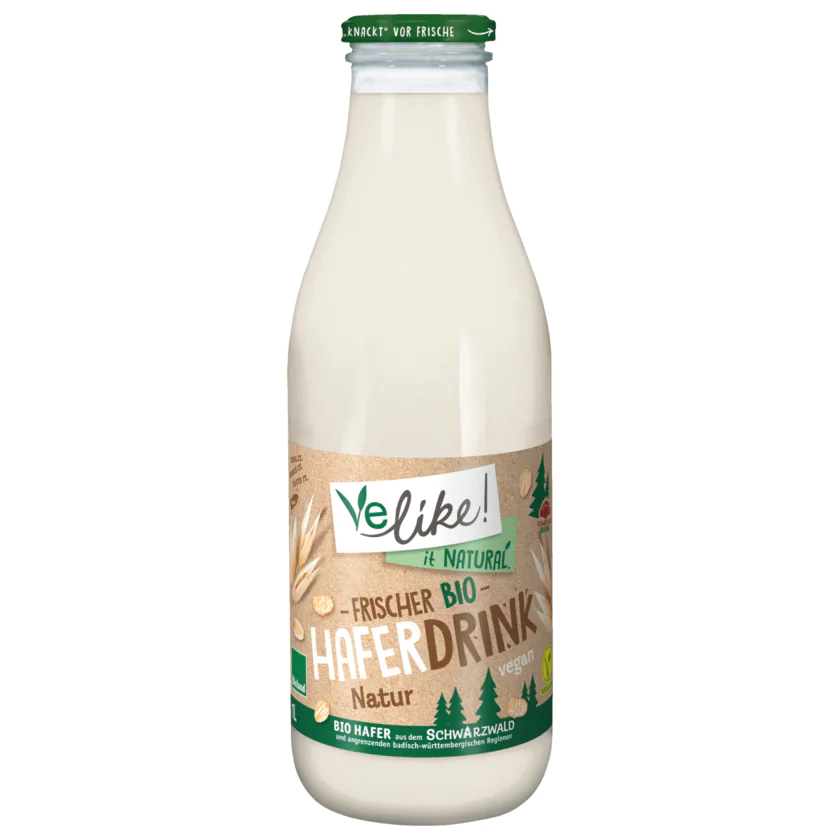 Velike! Frischer Bio Hafer-Drink vegan 1l - 4063608500217