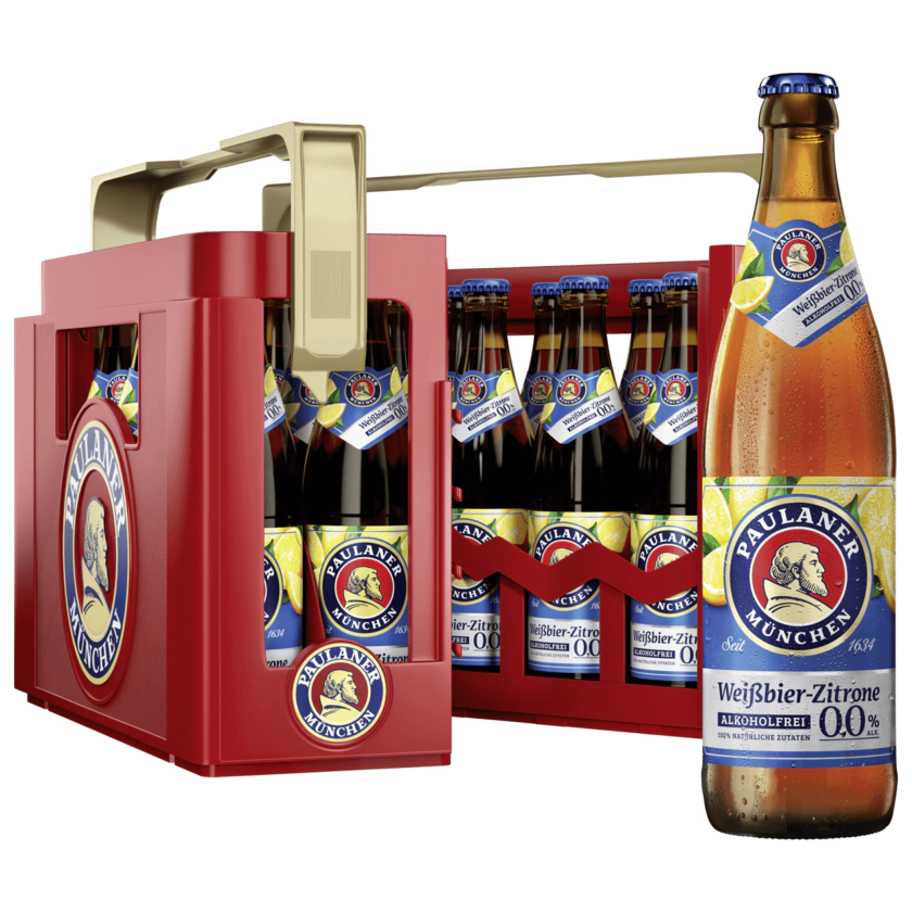 Paulaner Weißbier-Zitrone 0,0% alkoholfrei 20x0,5l - 4066600042020