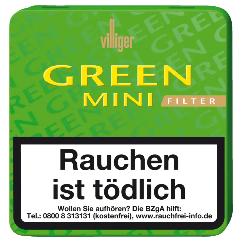Villiger Green Mini Filter 20 Stück - 4069400007343