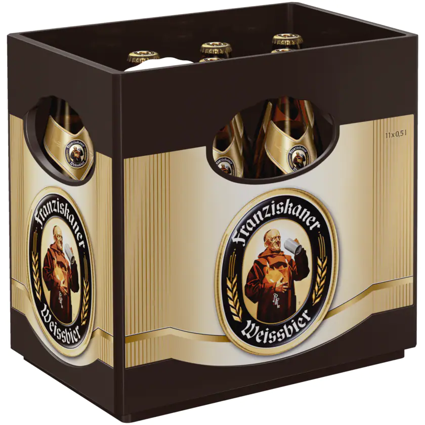 Franziskaner Hefe-Weißbier Hell naturtrüb 11x0,5l - 4072700011194