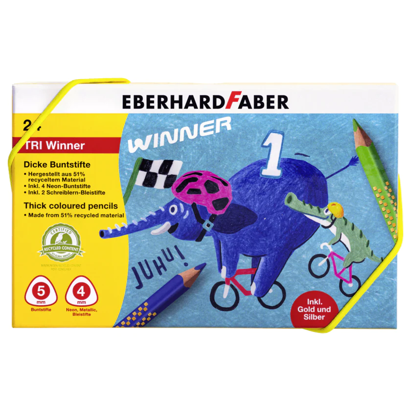 Eberhard Faber Buntstifte TRI Winner 24 Stück - 4087205184243