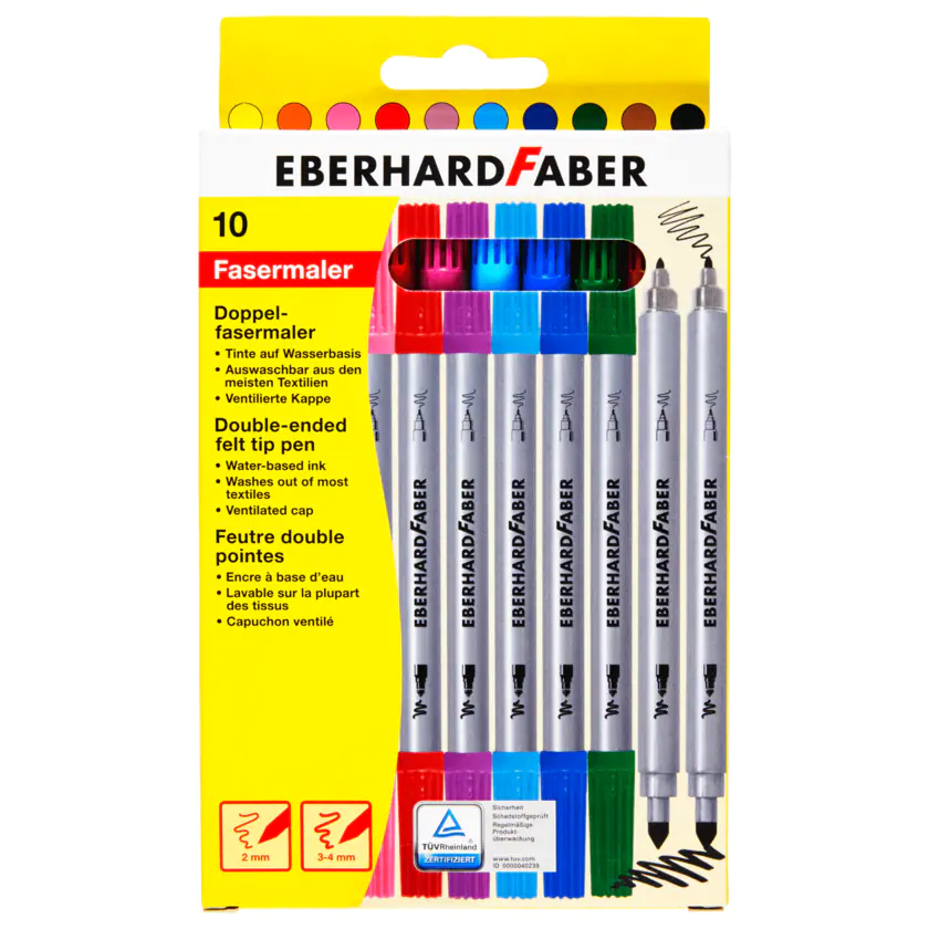 Eberhard Faber Doppelfasermaler 10 Stück - 4087205500104