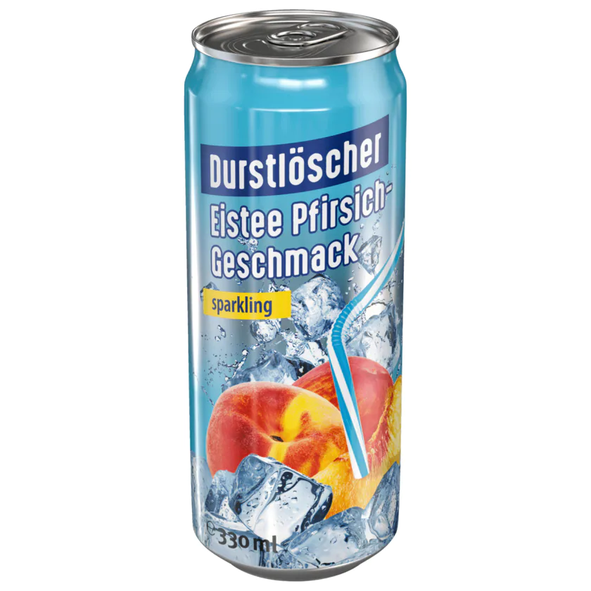 Durstlöscher Eistee Pfirsich sparkling 0,33l - 4100060032181