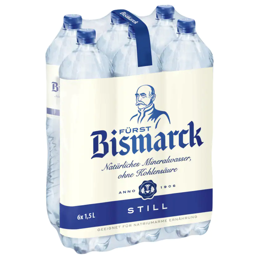 Fürst Bismarck Mineralwasser still 6x1,5l - 4102380501118
