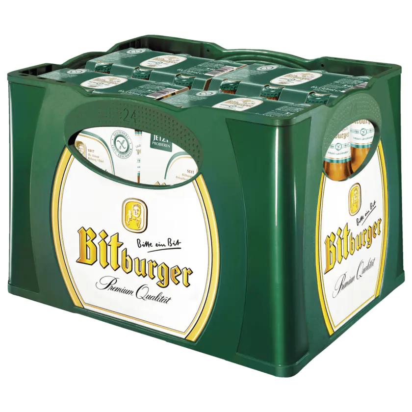 Bitburger Helles Lagerbier glutenfrei 24x0,33l - 4102430072773