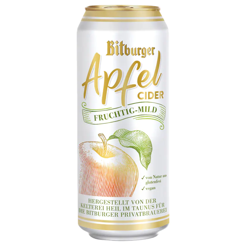 Bitburger Apfel Cider 0,5l - 4102430074418