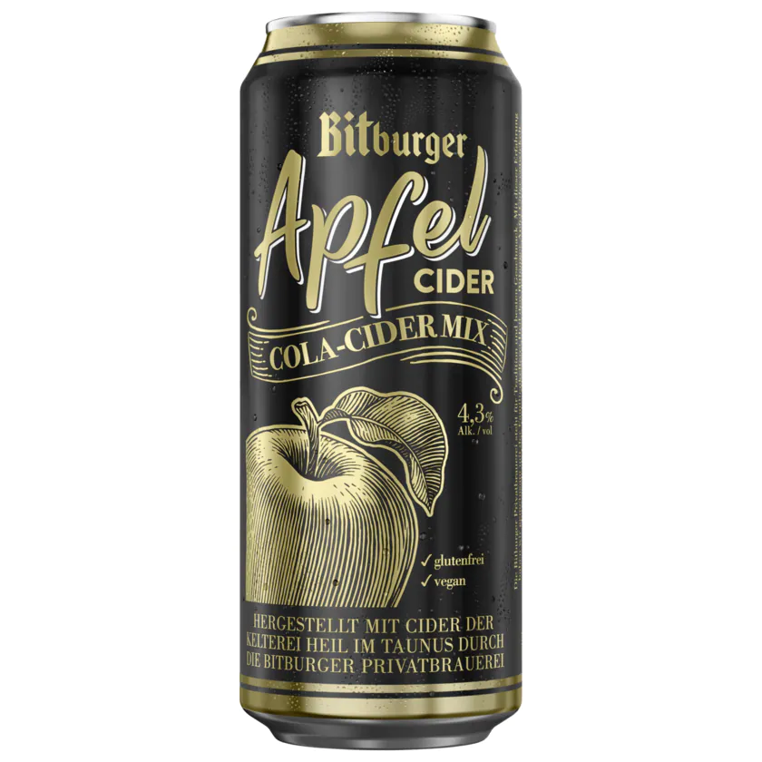 Bitburger Apfel Cola Cider Mix 0,5l - 4102430076740