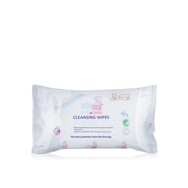 Sebamed sensitive baby cleansing wipes x72 - Waitrose UAE & Partners - 4103040013262
