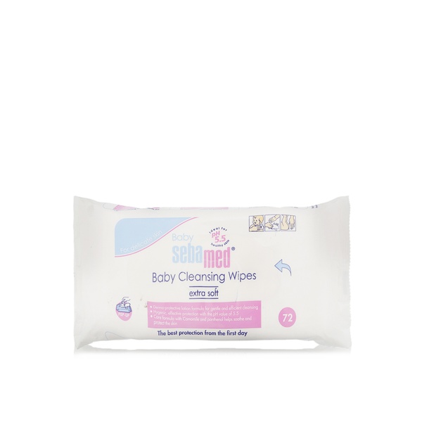 Sebamed baby cleansing wipes x72 - Waitrose UAE & Partners - 4103040157089