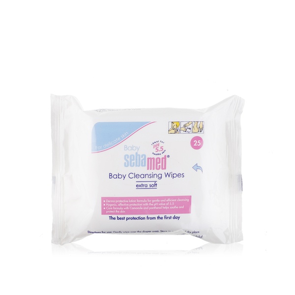 Sebamed extra soft baby cleansing wipes x25 - Waitrose UAE & Partners - 4103040168467