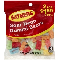 Sathers Gummi Bears Candy - 41420102707