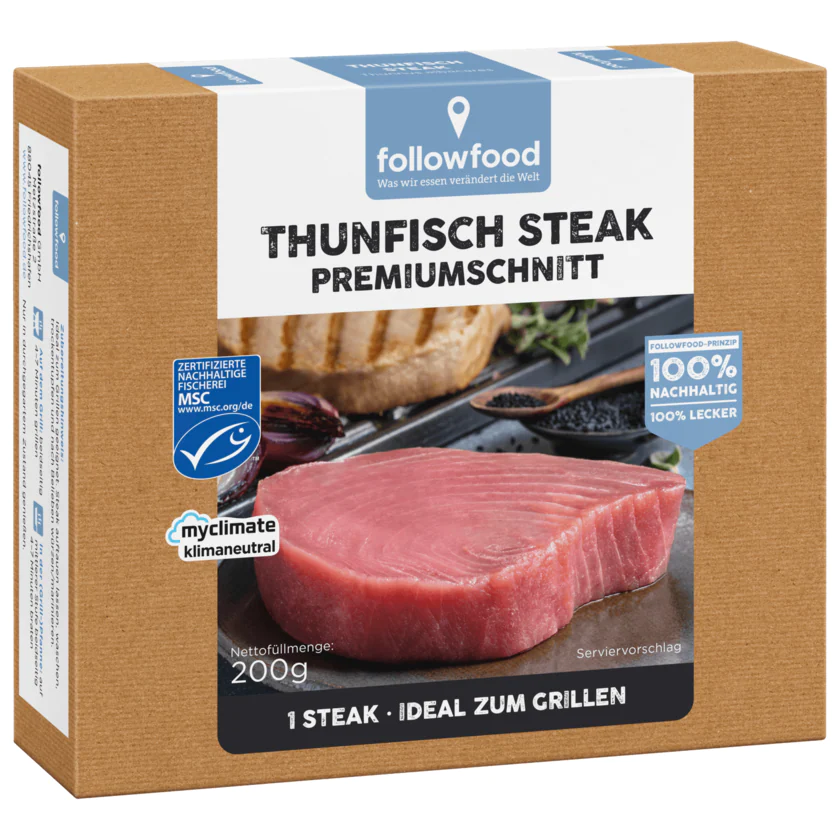 Followfood Thunfisch Steak 200g - 4250073458543