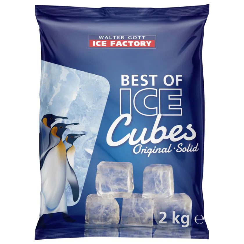 Walter Gott Ice Factory Orginal Ice Cubes 2kg - 4260031991029
