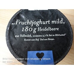 Fruchtjoghurt mild, Heidelbeere - 4260046690122